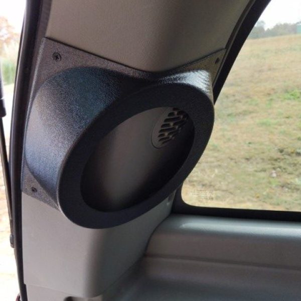 Custom Speaker Pods - 6.5″ D-Pillar Speaker Pods Speaker Pods for the 2000-2006 Chevrolet Avalanche, Tahoe, Suburban, GMC Yukon, & Cadillac Escalade