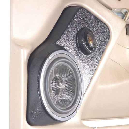 Pasgemaakte Luidsprekerpeule - Flenslose 6.5″ + 2″ Tweeter Voordeurluidsprekerpeule vir die 2000-2006 Chevrolet Avalanche, Tahoe, Suburban, Silverado, GMC Yukon, Sierra &amp; Cadillac Escalade