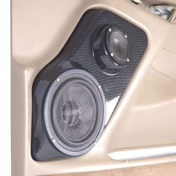 Custom Speaker Pods - Flangeless 6.5″ + 3.5″ Front Door Speaker Pods for the 2000-2006 Chevrolet Avalanche, Tahoe, Suburban, Silverado, GMC Yukon, Sierra & Cadillac Escalade