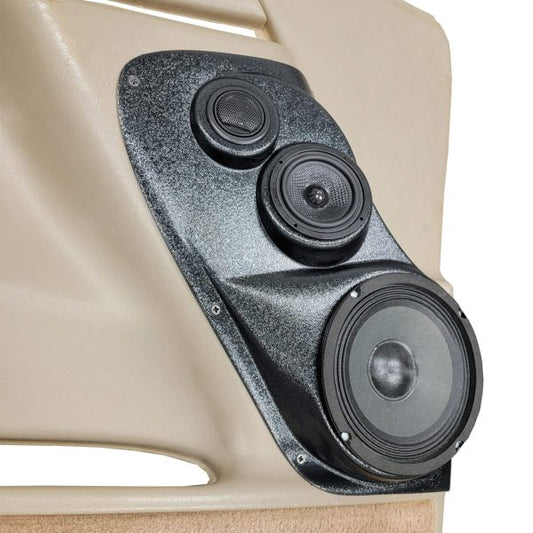 Custom Speaker Pods - 6.5″ + 3.5″ + Tweeter Front Door Speaker Pods for the 2000-2006 Chevrolet Avalanche, Tahoe, Suburban, Silverado, GMC Yukon, Sierra & Cadillac Escalade
