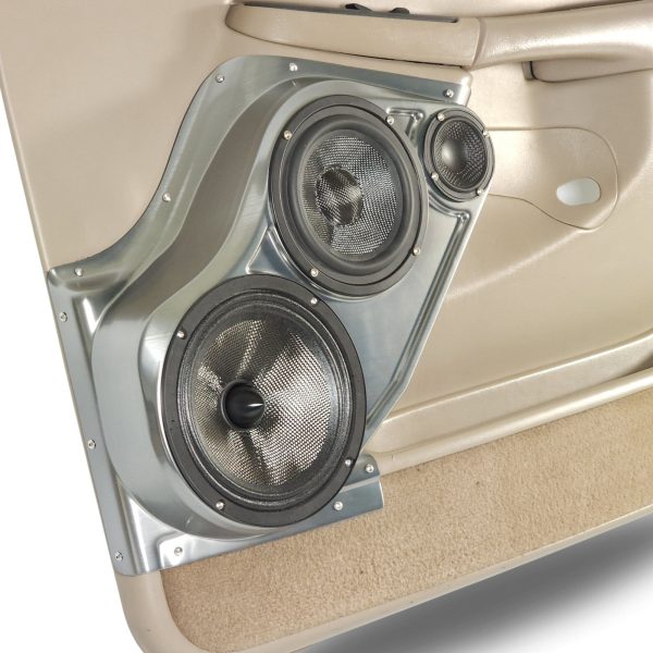 Custom Speaker Pods - 8″ + 6.5″ + 3.5″ Front Door Speaker Pods for the 2000-2006 Chevrolet Avalanche, Tahoe, Suburban, Silverado, GMC Yukon, Sierra & Cadillac Escalade