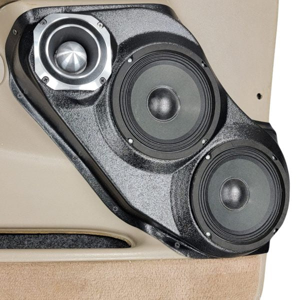 Custom Speaker Pods - Dual 6.5″ + 4″ Front Door Speaker Pods for the 2000-2006 Chevrolet Avalanche, Tahoe, Suburban, Silverado, GMC Yukon, Sierra & Cadillac Escalade