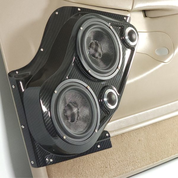 Custom Speaker Pods - Dual 6.5″ + Dual Tweeter Front Door Speaker Pods for the 2000-2006 Chevrolet Avalanche, Tahoe, Suburban, Silverado, GMC Yukon, Sierra & Cadillac Escalade