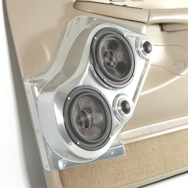 Custom Speaker Pods - Dual 6.5″ + Dual Tweeter Front Door Speaker Pods for the 2000-2006 Chevrolet Avalanche, Tahoe, Suburban, Silverado, GMC Yukon, Sierra & Cadillac Escalade