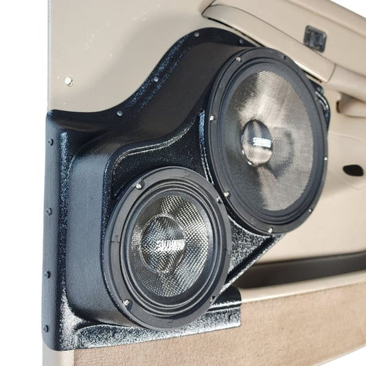 Custom Speaker Pods - 10″ + 6.5″ Front Door Speaker Pods for the 2000-2006 Chevrolet Avalanche, Tahoe, Suburban, Silverado, GMC Yukon, Sierra & Cadillac Escalade