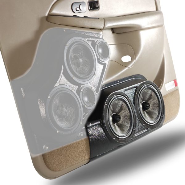 Custom Speaker Pods -Dual 8″ Front Door Speaker Pods for the 2000-2006 Chevrolet Avalanche, Tahoe, Suburban, Silverado, GMC Yukon, Sierra & Cadillac Escalade