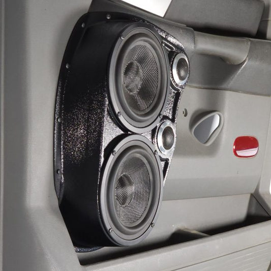 Custom Speaker Pods - Dual 6.5″ and Dual Tweeter Speaker Pods for the Front Door of a 06-08 Dodge Ram