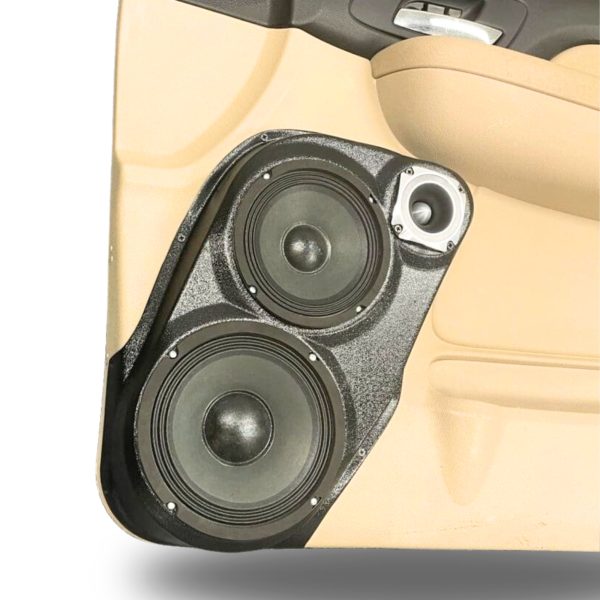 Custom Speaker Pods - 8″ and 6.5″ and 3.5″ Speaker Pods for the Front Door of a 07-09 GM Full Size Truck Upper Handle