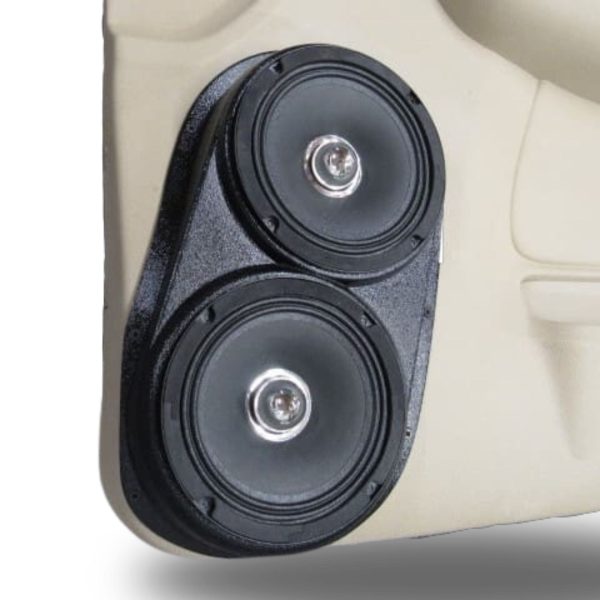 Pasgemaakte Luidsprekerpeule - Flenslose Dubbele 6.5″ Voordeurluidsprekerpeule vir die 2000-2006 Chevrolet Avalanche, Tahoe, Suburban, Silverado, GMC Yukon, Sierra &amp; Cadillac Escalade 