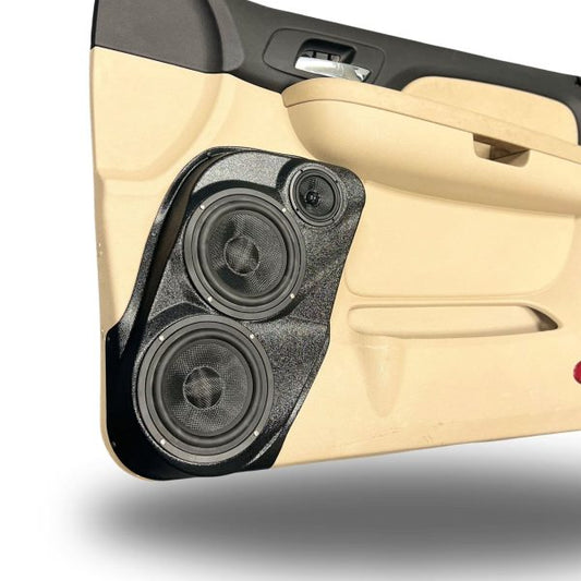 Custom Speaker Pods - Dual 6.5″ and 3.5″ Speaker Pods for the Front Door of a 07-09 GM Full Size Truck Upper Handle