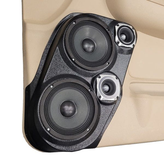 Custom Speaker Pods - Dual 6.5″ and Dual 3.5″ Speaker Pods for the Front Door of a 07-09 GM Full Size Truck Upper Handle