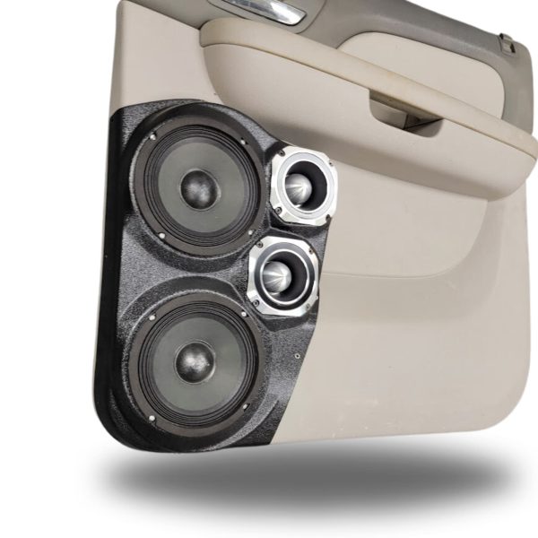 Custom Speaker Pods - Dual 6.5″ and Dual 4″ Speaker Pods for the Rear Door of a 07-14 GM Full Size Truck Upper Handle