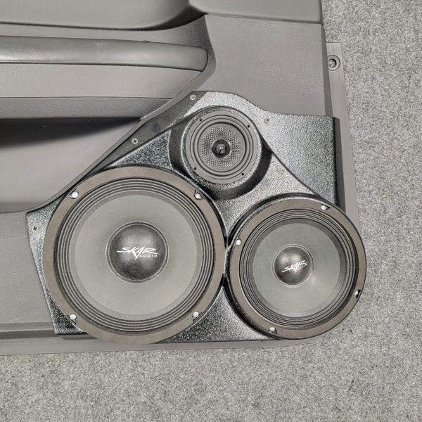 Pasgemaakte luidsprekerpeule - 8″ en 6.5″ en 3.5″ luidsprekerpeule vir die voordeur van 'n 08-10 Chrysler 300C 