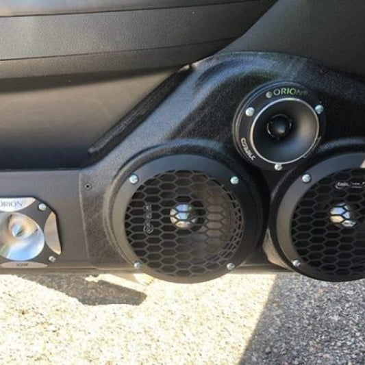 Custom Speaker Pods - Dual 6.5″ and Tweeter Speaker Pods for the Front Door of a 08-10 Dodge Charger