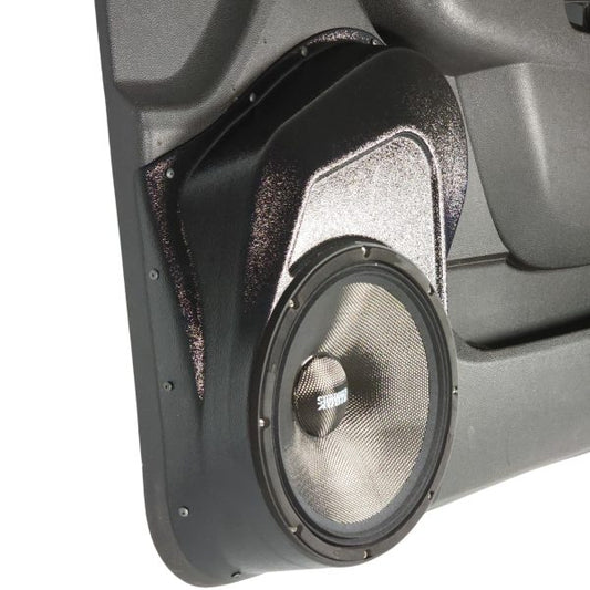 Custom Speaker Pods - 10″ Front Door Speaker Pods for the 2010-2013 Chevrolet Silverado, GMC Sierra, 2010-2014 Chevrolet Avalanche, Tahoe, Suburban, GMC Yukon & Cadillac Escalade *UPPER HANDLE*