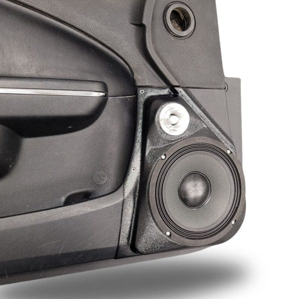 Pasgemaakte Luidsprekerpeule - 8″ en Tweeter-luidsprekerpeule vir die voordeur van 'n 11-23 Dodge Charger-Chrysler 300C 