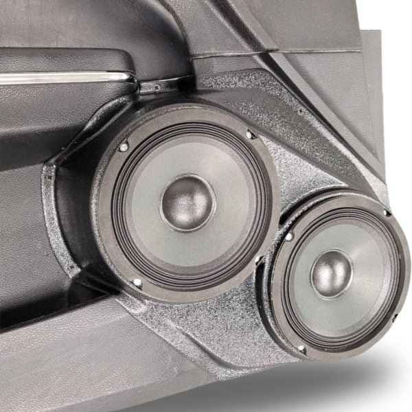 Pasgemaakte Luidsprekerpeule - Dubbele 6.5″ Luidsprekerpeule vir die Voordeur van 'n 11-23 Dodge Charger-Chrysler 300C 