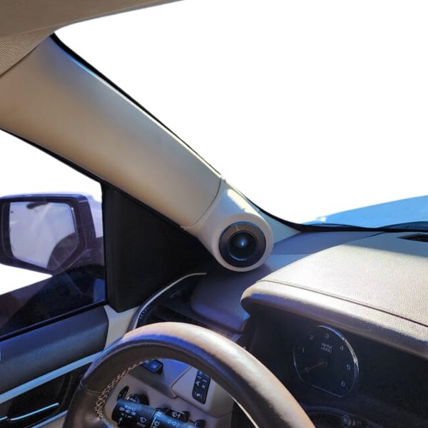 Custom Speaker Pods - 3.5″ A-Pillar Speaker Pods for 2015-2020 Chevrolet Tahoe & Suburban + GMC Yukon (WITHOUT DRIVER HANDLE)