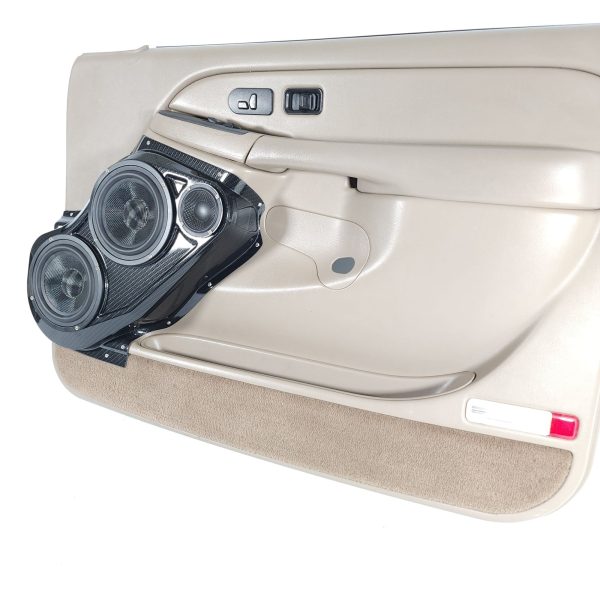 Custom Speaker Pods - Dual 6.5″ + 3.5″ Front Door Speaker Pods for the 2000-2006 Chevrolet Avalanche, Tahoe, Suburban, Silverado, GMC Yukon, Sierra & Cadillac Escalade