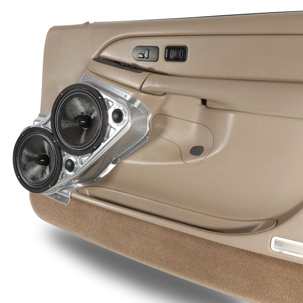 Custom Speaker Pods - Dual 8″ + Dual Tweeter Front Door Speaker Pods for the 2000-2006 Chevrolet Avalanche, Tahoe, Suburban, Silverado, GMC Yukon, Sierra & Cadillac Escalade
