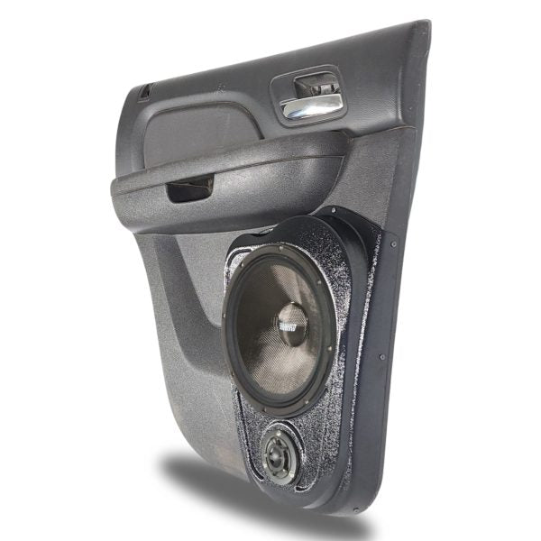 Custom Speaker Pods -  10″ and 3.5″ Speaker Pods for the Rear Door of a 07-14 GM Full Size Truck Upper Handle