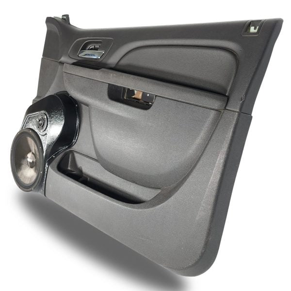 Custom Speaker Pods - 10″ + 3.5″ Front Door Speaker Pods for the 2010-2013 Chevrolet Silverado, GMC Sierra, 2010-2014 Chevrolet Avalanche, Tahoe, Suburban, GMC Yukon & Cadillac Escalade *UPPER HANDLE*