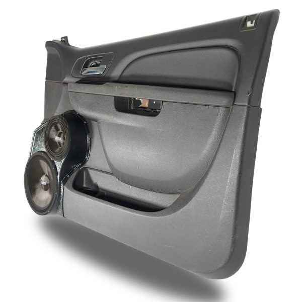 Custom Speaker Pods -   10″ + 6.5″ Front Door Speaker Pods for the 2010-2013 Chevrolet Silverado, GMC Sierra, 2010-2014 Chevrolet Avalanche, Tahoe, Suburban, GMC Yukon & Cadillac Escalade *UPPER HANDLE*
