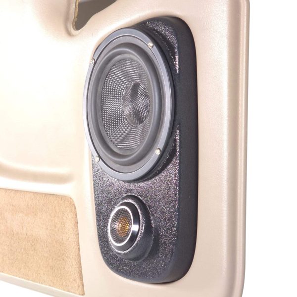 Custom Speaker Pods - Flangeless 6.5 + Tweeter Rear Door Speaker Pods for 2000-2006 Chevrolet Avalanche, Silverado, Tahoe, Suburban & GMC Yukon, Sierra & Cadillac Escalade