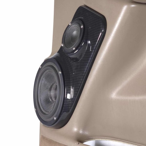 Custom Speaker Pods - Flangeless 6.5″ + 3.5″ Front Door Speaker Pods for the 2000-2006 Chevrolet Avalanche, Tahoe, Suburban, Silverado, GMC Yukon, Sierra & Cadillac Escalade