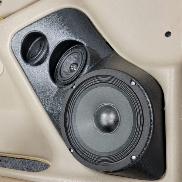 Custom Speaker Pods - Flangeless 6.5″ + 3.5″ + Tweeter Front Door Speaker Pods for the 2000-2006 Chevrolet Avalanche, Tahoe, Suburban, Silverado, GMC Yukon, Sierra & Cadillac Escalade