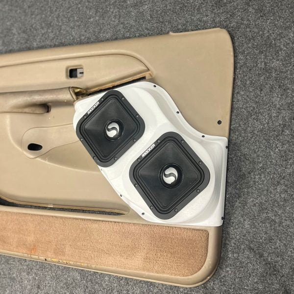 Pasgemaakte Luidsprekerpeule - Dubbele 7″ Voordeurluidsprekerpeule vir die 2000-2006 Chevrolet Avalanche, Tahoe, Suburban, Silverado, GMC Yukon, Sierra &amp; Cadillac Escalade