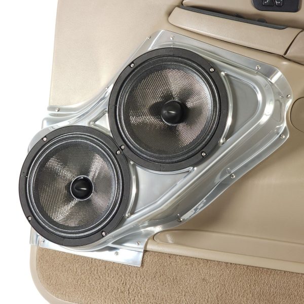 Custom Speaker Pods - Dual 8″ Front Door Speaker Pods for the 2000-2006 Chevrolet Avalanche, Tahoe, Suburban, Silverado, GMC Yukon, Sierra & Cadillac Escalade