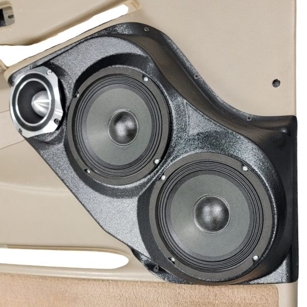 Custom Speaker Pods - Dual 6.5″ + 4″ Front Door Speaker Pods for the 2000-2006 Chevrolet Avalanche, Tahoe, Suburban, Silverado, GMC Yukon, Sierra & Cadillac Escalade