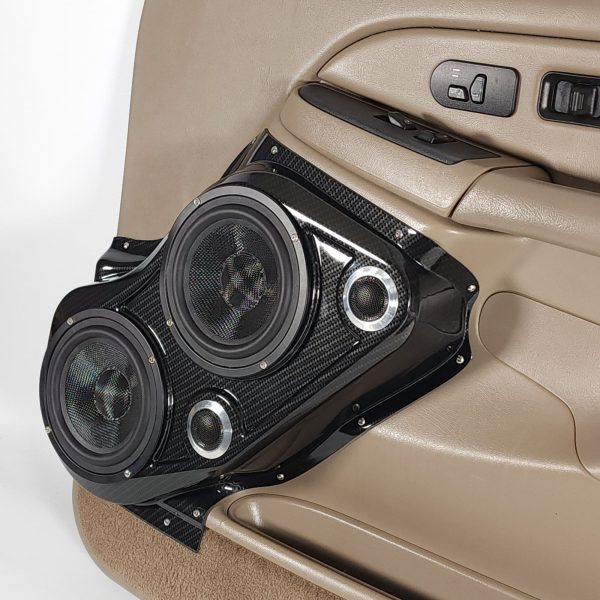 Custom Speaker Pods - Dual 6.5″ + Dual Tweeter Front Door Speaker Pods for the 2000-2006 Chevrolet Avalanche, Tahoe, Suburban, Silverado, GMC Yukon, Sierra & Cadillac Escalade