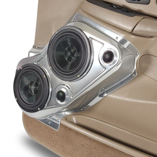 Custom Speaker Pods - Dual 6.5″ + Dual Tweeter Front Door Speaker Pods for the 2000-2006 Chevrolet Avalanche, Tahoe, Suburban, Silverado, GMC Yukon, Sierra & Cadillac Escalade