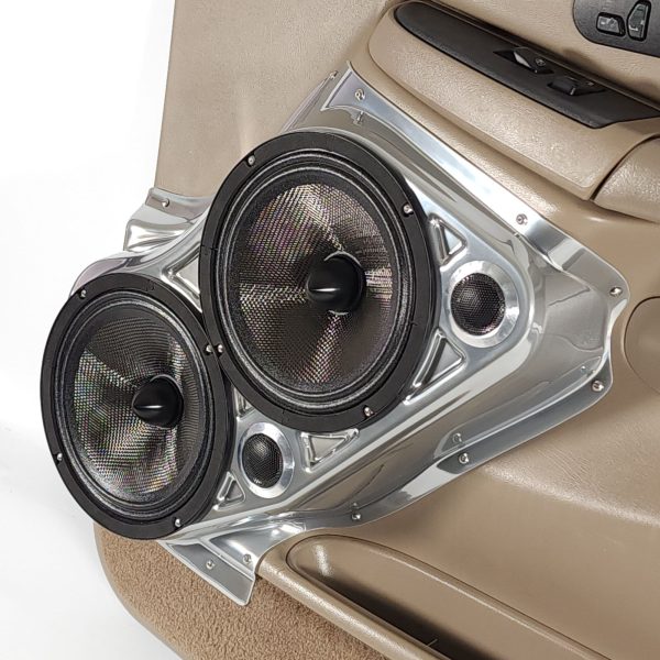 Custom Speaker Pods - Dual 8″ + Dual Tweeter Front Door Speaker Pods for the 2000-2006 Chevrolet Avalanche, Tahoe, Suburban, Silverado, GMC Yukon, Sierra & Cadillac Escalade