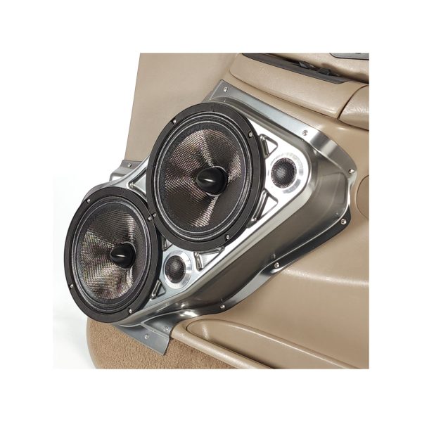 Custom Speaker Pods - Dual 8″ + Dual Tweeter Front Door Speaker Pods for the 2000-2006 Chevrolet Avalanche, Tahoe, Suburban, Silverado, GMC Yukon, Sierra & Cadillac Escalade