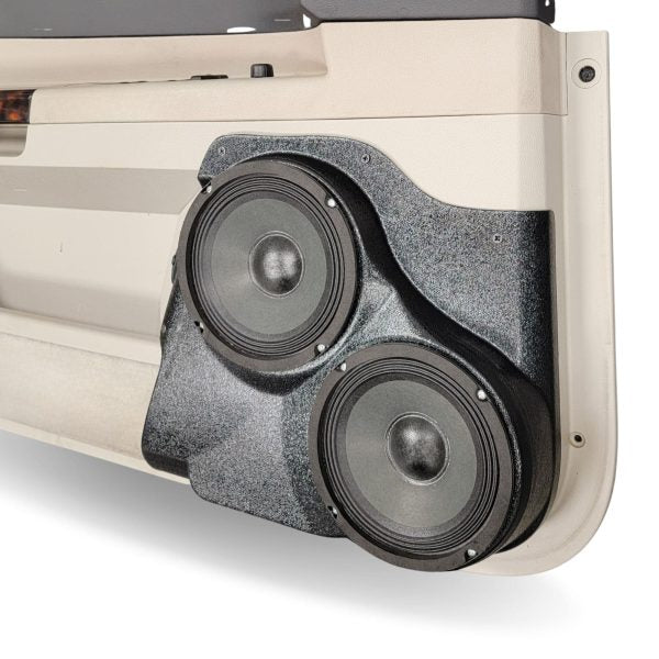 Pasgemaakte Luidsprekerpeule - Dubbele 6.5″ Luidsprekerpeule vir die Voordeur van 'n 05-07 Chrysler 300C 