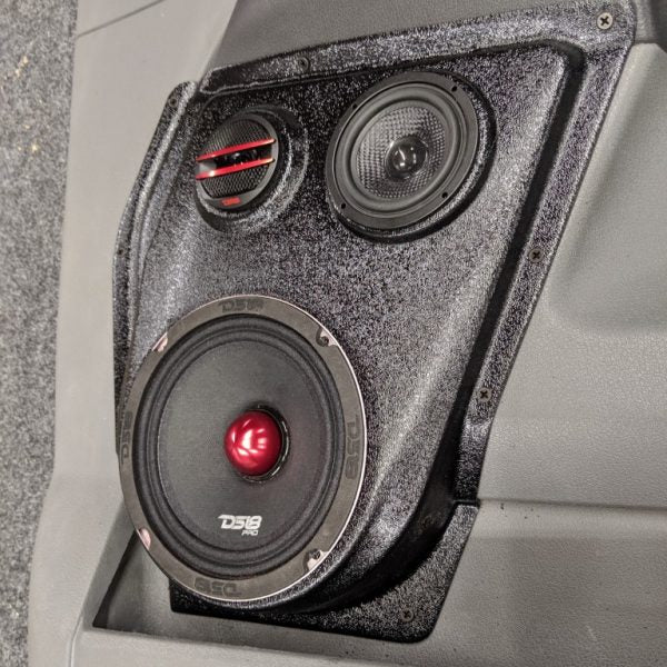 Custom Speaker Pods -  6.5″ and 3.5″ and Tweeter Speaker Pods for the Front Door of a 06-08 Dodge Ram