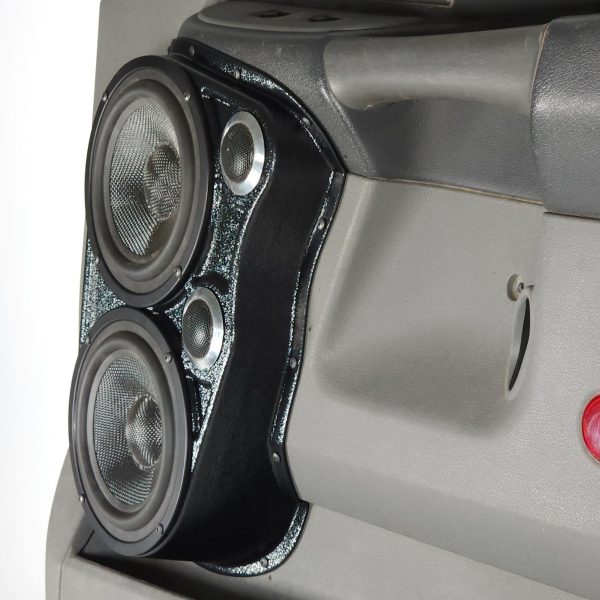 Custom Speaker Pods - Dual 6.5″ and Dual Tweeter Speaker Pods for the Front Door of a 06-08 Dodge Ram
