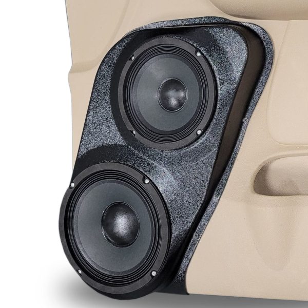 Pasgemaakte Luidsprekerpeule - 8″ + 6.5″ Voordeurluidsprekerpeule vir die 2007-2009 Chevrolet Avalanche, Tahoe, Suburban, Silverado, GMC Yukon, Sierra &amp; Cadillac Escalade *BOONSTE HANDVAT* 