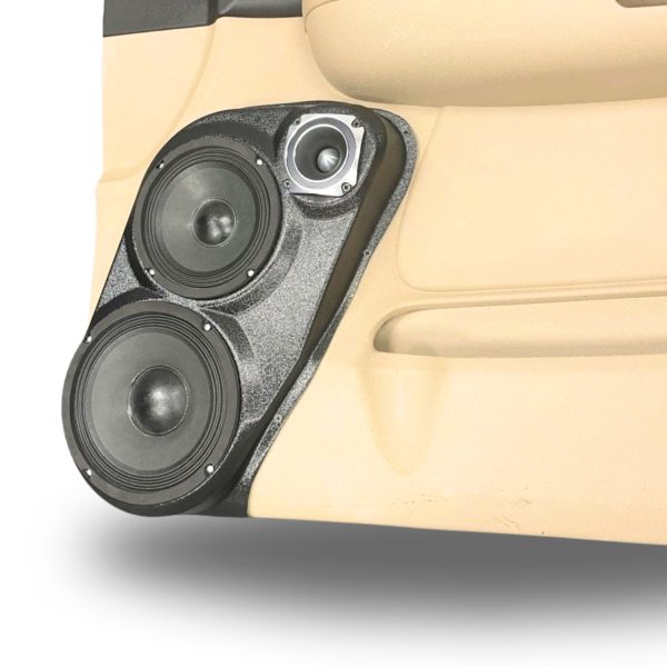Custom Speaker Pods - 8″ and 6.5″ and 3.5″ Speaker Pods for the Front Door of a 07-09 GM Full Size Truck Upper Handle