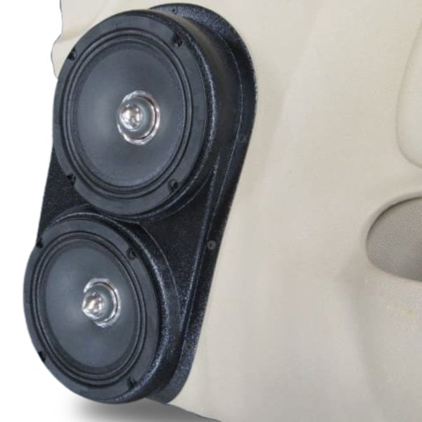 Pasgemaakte Luidsprekerpeule - Flenslose Dubbele 6.5″ Voordeurluidsprekerpeule vir die 2000-2006 Chevrolet Avalanche, Tahoe, Suburban, Silverado, GMC Yukon, Sierra &amp; Cadillac Escalade 