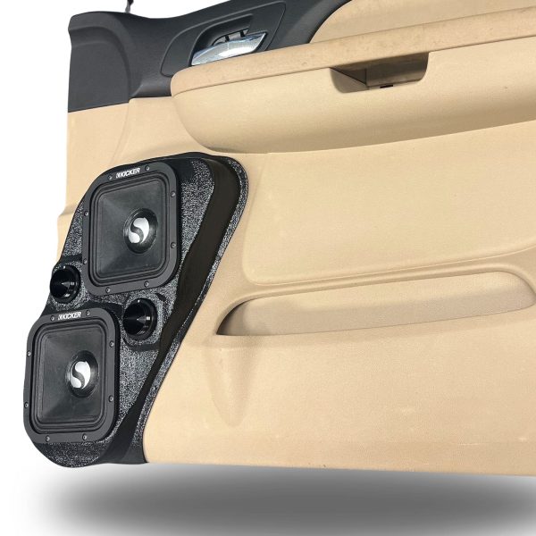 Pasgemaakte Luidsprekerpeule - Dubbele 7″ en Dubbele Tweeter-luidsprekerpeule vir die voordeur van 'n 07-09 GM Volgrootte Bakkie Boonste Handvatsel