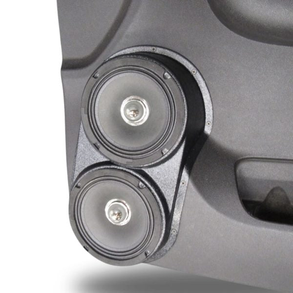 Custom Speaker Pods - Dual 6.5″ Front Door Speaker Pods for the 2010-2013 Chevrolet Silverado, GMC Sierra, 2010-2014 Chevrolet Avalanche, Tahoe, Suburban, GMC Yukon & Cadillac Escalade *UPPER HANDLE*