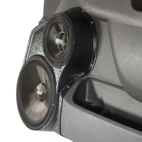 Custom Speaker Pods -   10″ + 6.5″ Front Door Speaker Pods for the 2010-2013 Chevrolet Silverado, GMC Sierra, 2010-2014 Chevrolet Avalanche, Tahoe, Suburban, GMC Yukon & Cadillac Escalade *UPPER HANDLE*