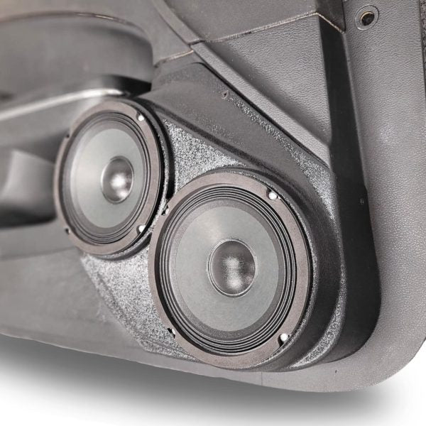 Pasgemaakte Luidsprekerpeule - Dubbele 6.5″ Luidsprekerpeule vir die Voordeur van 'n 11-23 Dodge Charger-Chrysler 300C 