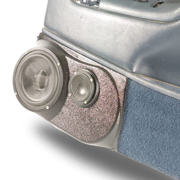 Pasgemaakte Luidsprekerpeule - 6.5″ en 3.5″ Luidsprekerpeule vir die Voordeur van 'n 95-99 GM Volgrootte Bakkie