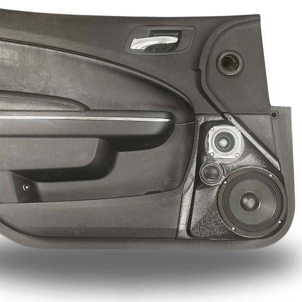 Pasgemaakte luidsprekerpeule - 6.5″ en 3.5″ en tweeter-luidsprekerpeule vir die voordeur van 'n 11-23 Dodge Charger-Chrysler 300C 