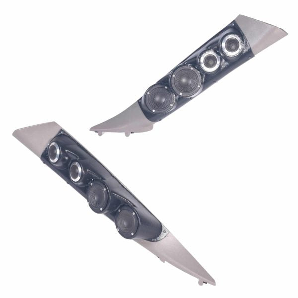 Custom Speaker Pods - Dual 3.5″ + Dual 2″ Large A-Pillar Speaker Pods for the for the 2000-2006 Chevrolet Avalanche, Tahoe, Suburban, Silverado, GMC Yukon, Sierra & Cadillac Escalade